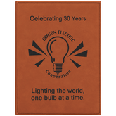 Leatherette Large Plaque